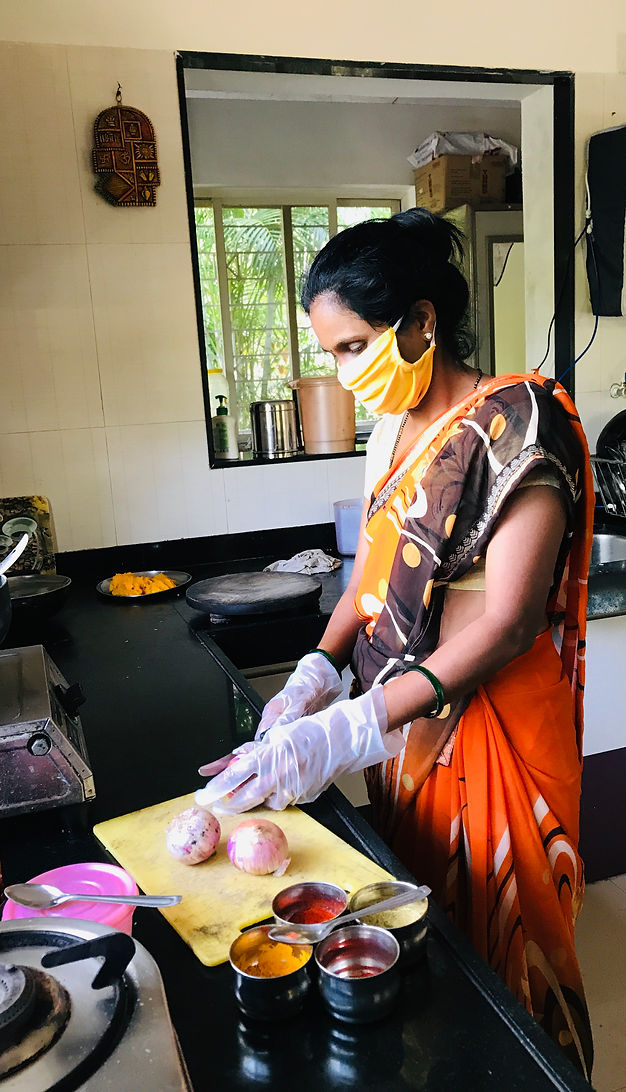 Cooking with covid-19 precautions